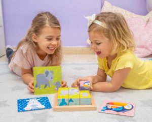 Giocattoli di legno Merle Toys - Puzzle a forma di cubo