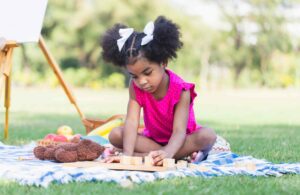 Playing outdoors